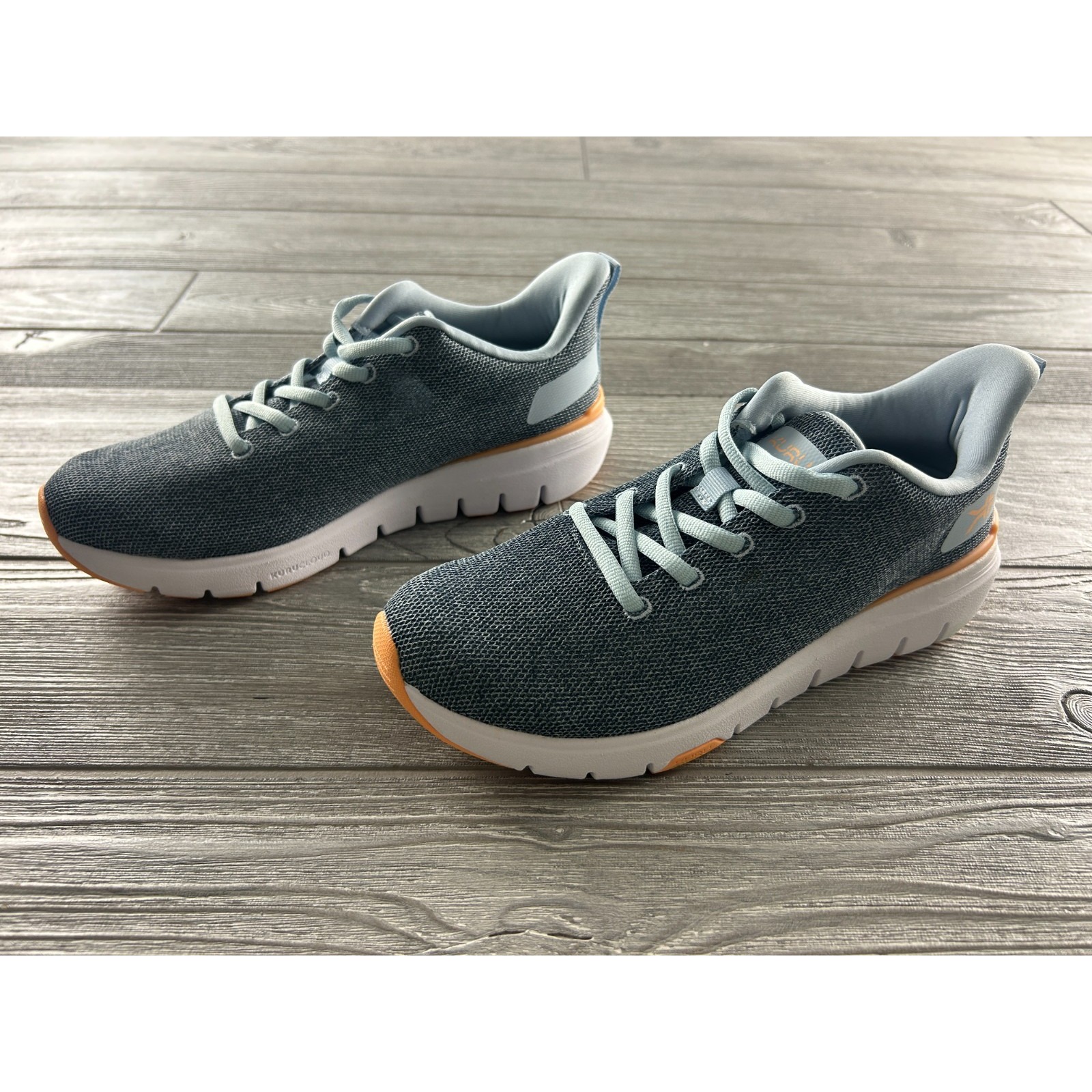 Women's Kuru Flex Via Mist Blue/ Apricot Walking Shoes Size 7.5 Medium New